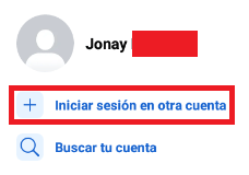 Imagen - Cómo iniciar sesión en Facebook con otro usuario