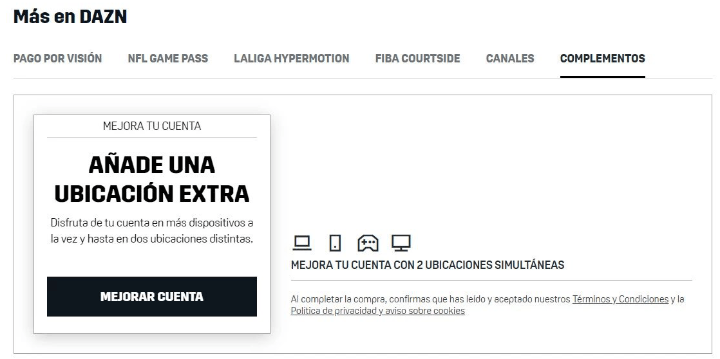 Imagen - Cómo compartir cuenta en DAZN