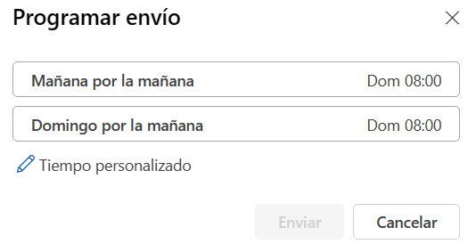 Imagen - Cómo programar correos en Outlook