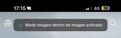 Imagen - La nueva función de TikTok que te permite seguir viendo vídeos mientras usas otras apps