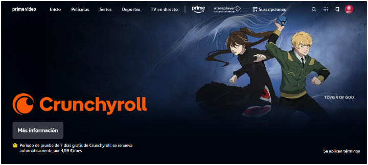 Imagen - Crunchyroll llega a Amazon Prime Video: precios y cómo ver