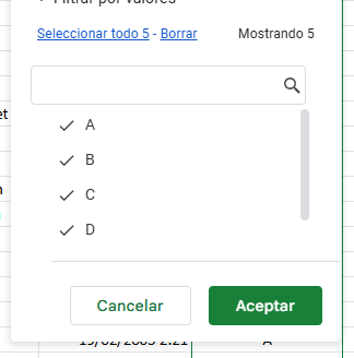 Imagen - Cómo añadir filtros en Google Sheets