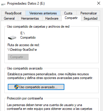 Imagen - Cómo compartir un disco duro en red local
