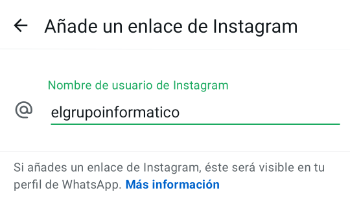 Imagen - Cómo poner tu perfil de Instagram en WhatsApp