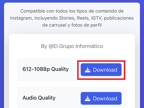 Imagen - Cómo descargar un Reel de Instagram