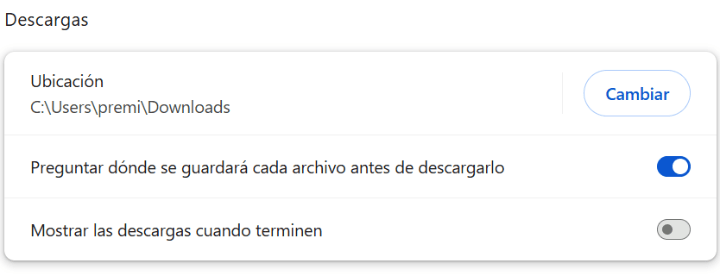 Imagen - Cómo evitar que se abran las descargas de Chrome tras finalizar