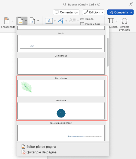 Imagen - Cómo numerar las páginas en Word