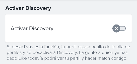 Imagen - Cómo pausar la cuenta de Tinder