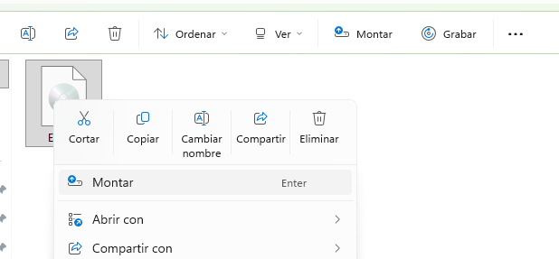 Imagen - Cómo montar archivos .iso con Windows 11 sin programas de terceros