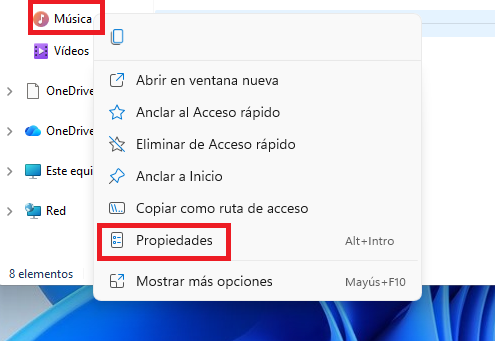 Imagen - C&oacute;mo cambiar la ubicaci&oacute;n de las carpetas M&uacute;sica, Documentos y otras