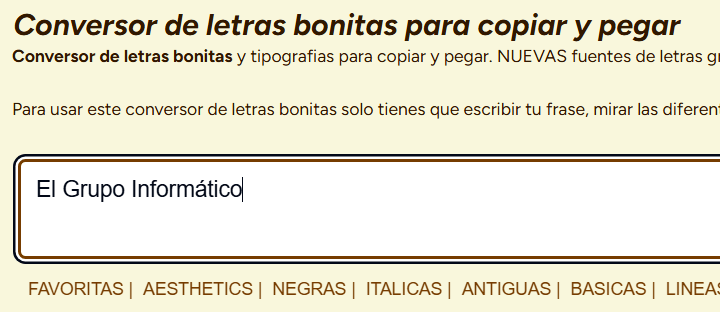 Imagen - C&oacute;mo cambiar la letra en Instagram