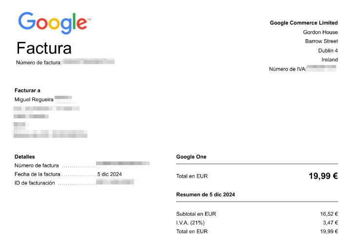 Imagen - C&oacute;mo descargar las facturas de IVA en Google