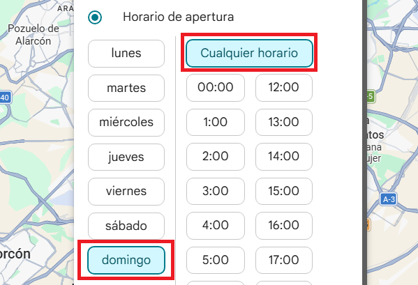 Imagen - C&oacute;mo buscar establecimientos abiertos por horario o en finde en Google Maps