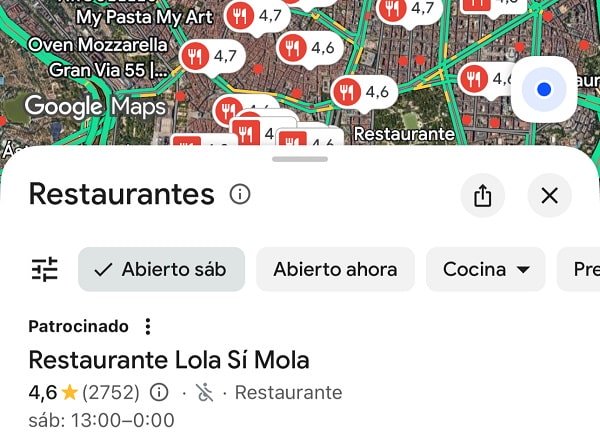 Imagen - C&oacute;mo buscar establecimientos abiertos por horario o en finde en Google Maps