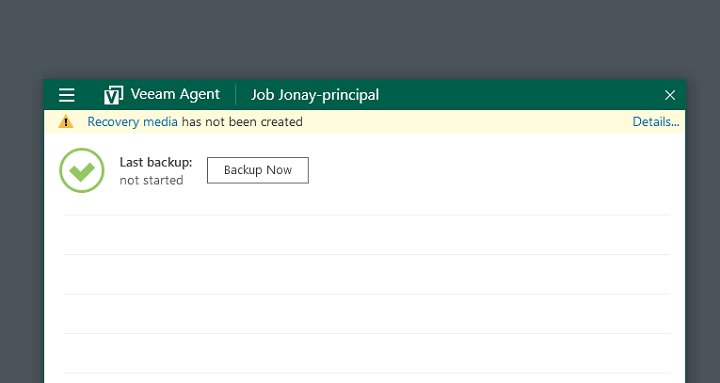 Imagen - C&oacute;mo hacer backup de PC con Veeam Agent for Microsoft Windows