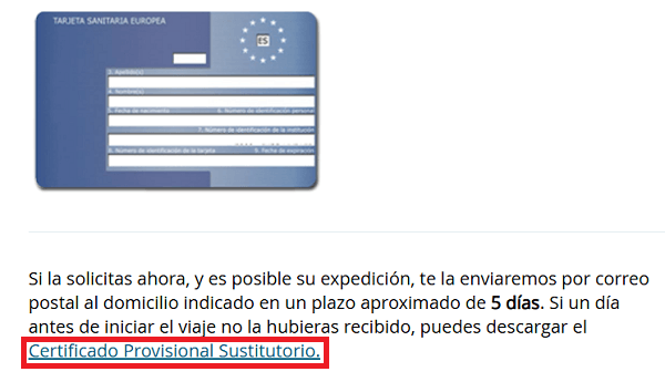 Imagen - C&oacute;mo obtener el Certificado Provisional de la Tarjeta Sanitaria Europea (TSE)