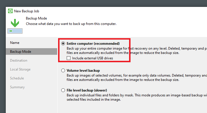 Imagen - C&oacute;mo hacer backup de PC con Veeam Agent for Microsoft Windows