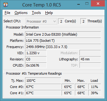 Imagen - Monitorizar la temperatura del procesador con Core Temp