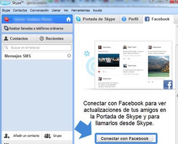 Imagen - Conectar a Facebook desde Skype