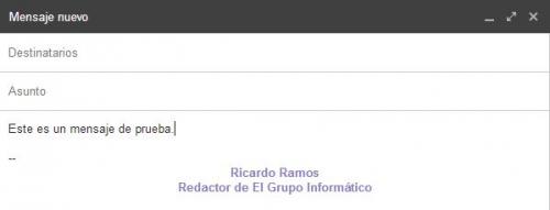 Imagen - Cómo añadir una firma en Gmail