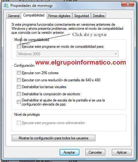 Imagen - Solucion para seguir usando el MSN 7.5