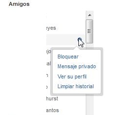 Imagen - Borrar el historial del chat de Tuenti