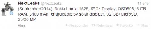 Imagen - Nokia Lumia 1820 y Lumia 1525, potencia y grandes pantallas