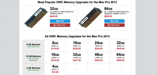 Imagen - 128Gb de memoria RAM para el Mac Pro costar&aacute;n m&aacute;s de 2000 d&oacute;lares