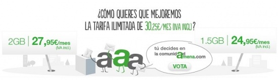Imagen - Amena rebaja su tarifa de 2Gb pero reduciendo tambi&eacute;n los gigas