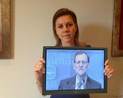 Imagen - Cospedal se convierte en Trending Topic con su cartel en blanco