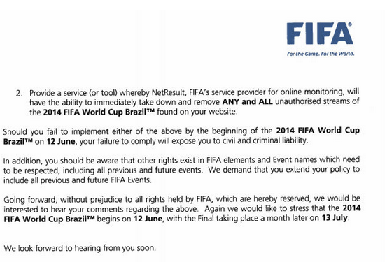 Imagen - La FIFA advierte a las webs de streaming