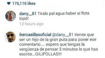 Imagen - La pol&eacute;mica reacci&oacute;n de Casillas en Instagram