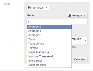 Imagen - Facebook ahora permite elegir más allá de hombre o mujer