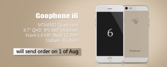 Imagen - GooPhone i6, el clon del iPhone 6 se le adelanta