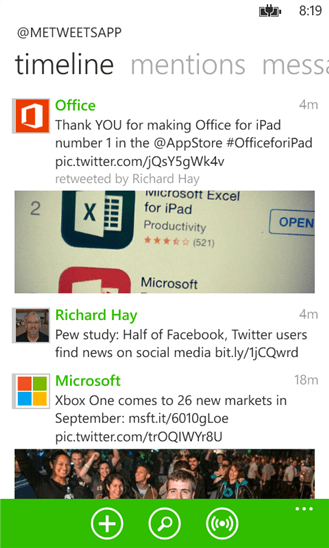 Imagen - 5 clientes de Twitter para Windows Phone