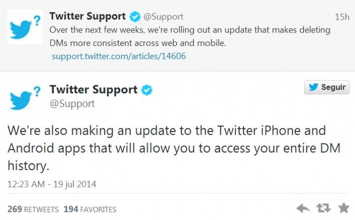 Imagen - Twitter mejorará los mensajes directos