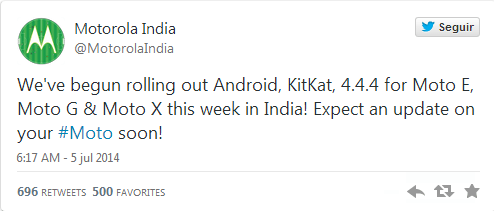Imagen - Android 4.4.4 ya disponible en el Moto G, E y X