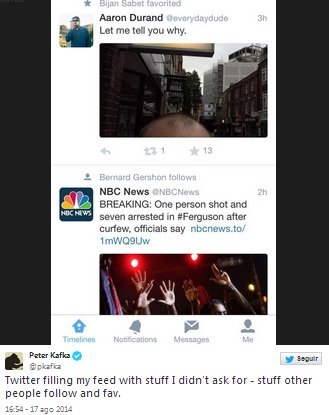 Imagen - Twitter empieza a mostrar los favoritos en el timeline