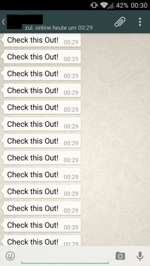 Imagen - WhatsApp Spammer, env&iacute;a hasta 5000 veces un mismo mensaje
