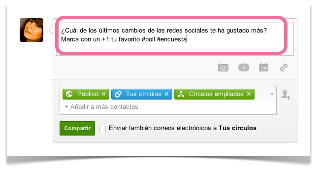 Imagen - Google+ se actualiza con una nueva funcionalidad: realizar encuestas