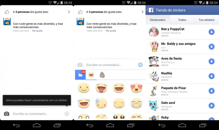 Imagen - Facebook ya permite usar stickers en los comentarios