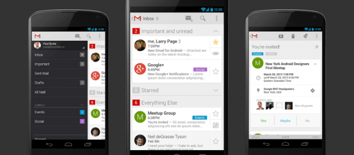 Imagen - Gmail 5.0 ya está disponible: soporte multicuenta con Material Design