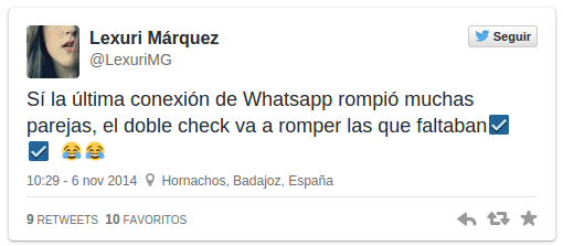 Imagen - El "doble check azul" de WhatsApp no gusta en las redes sociales