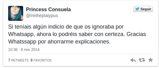 Imagen - El "doble check azul" de WhatsApp no gusta en las redes sociales