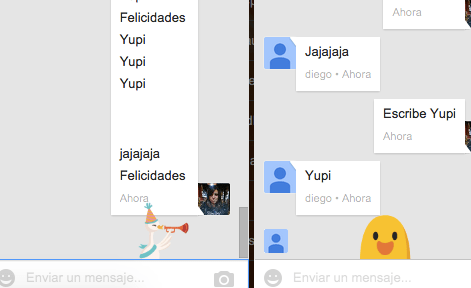 Imagen - Hangouts ahora lanza emojis animados con ciertas palabras