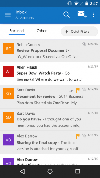 Imagen - Outlook para iOS y Android ahora soporta Gmail, iCloud y Yahoo Mail