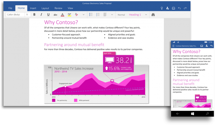 Imagen - Office 2016 llegará este año y será gratuito para pequeños dispositivos