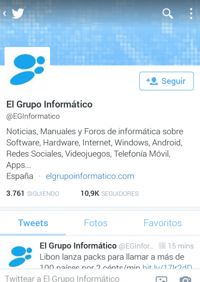 Imagen - Twitter para Android actualiza el dise&ntilde;o de los perfiles