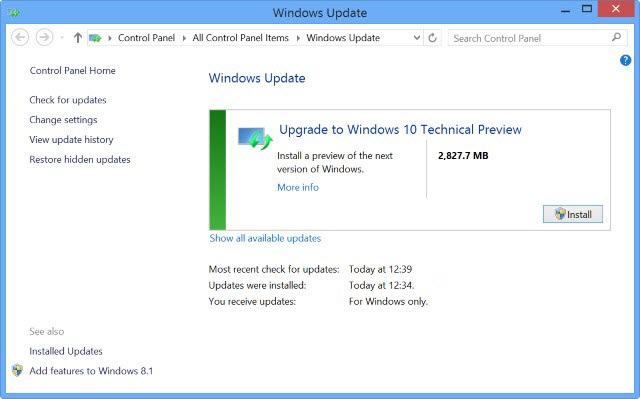 Imagen - Se podrá actualizar a Windows 10 a través de Windows Update