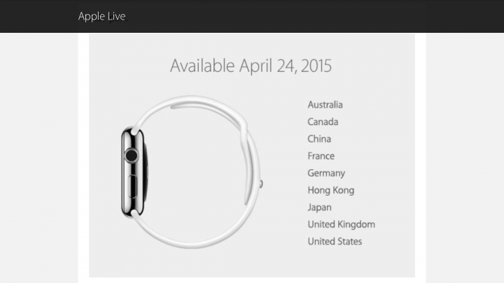 Imagen - Apple Watch presentado de manera oficial, en preventa el 10 de abril